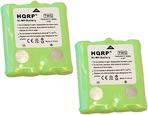 HQRP Two Batteries for Cobra FRS130, FRS132, FRS220, FRS235, FRS250, FRS300, PR950-DX