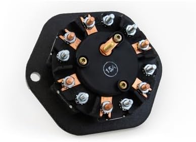 TRAMEC SLOAN 38810 7 Way Zinc Receptacle, Solid Pin, 15 A Circuit Breakers