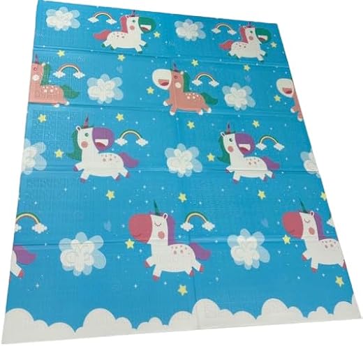 BrainWave61 Kids Playing Mat – Flat Play Mat in Various Styles & Designs (Unicorn)