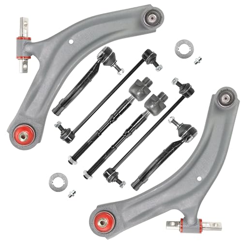 8pc Front Lower Control Arms Suspension Kit for 2008-2013 Nissan Rogue, 2014-2015 Nissan Rogue Select, OE Replacement Control Arm