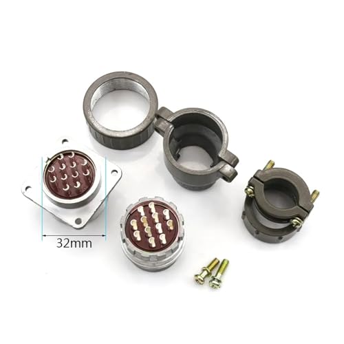 Conector circular enchufe aviación serie P32 10 núcleos 32mm miniatura 5