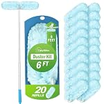 TidyBliss 6 ft Dusters, 20 Refills for Cleaning Compatible with Swiffer