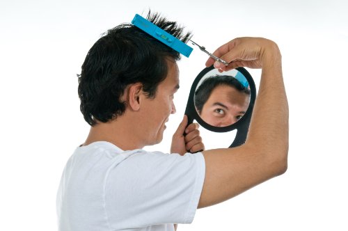 Original Creaclip Bangs & Scissors Hair Cutting Tool - As Seen On Shark Tank - Fringe Bangs Trimming Hair Cutting Guide, Comb Hairstyle Tool, Layers Kids Hair Cut Hair Cutting Kit #TOP7