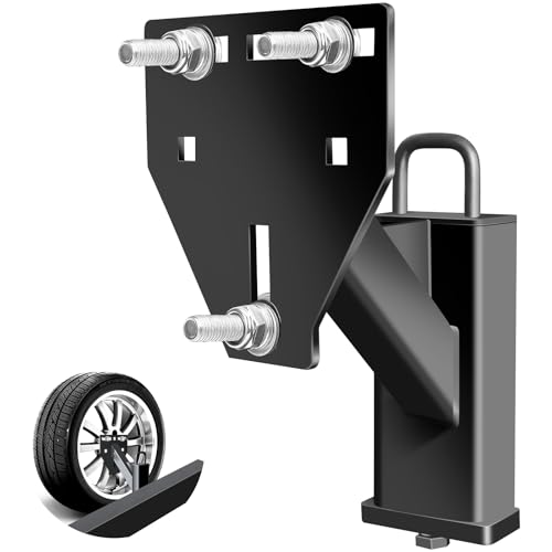 toolhoper Stake Pocket Spare Tire Mount Trailer Spare Tire Mount Fit 4 5 6 8 Lugs Trailer Wheels On 4 4.5 4.75 5 5.5 6 6.5 Bolt PatternsCapacity 150 Lbs Fits 2x4 Stake Pocket