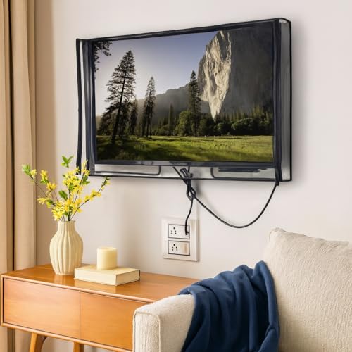 Image of Waterproof TV Cover for 50-inch LED /LCD Television, Outdoor Protection with Two-Way Zipper