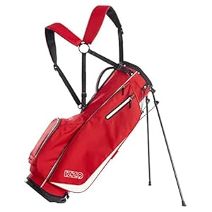Izzo Golf Izzo Ultra-Lite Stand Golf Bag with Dual-Straps & Exclusive Features,Red 3.2 lbs