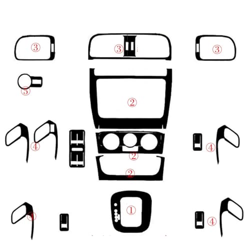 Autocollants de console en carbone 5D pour rafraîchir l'intérieur de votre Polo MK5