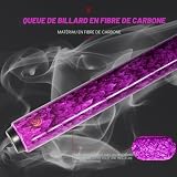 KHEALING queue carbone T700 violette 141 cm, 12 mm photo 3