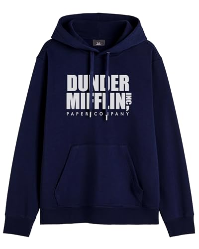 Image of THE DUFFERS Men & Women Cotton Hoodie Dunders Mifflins Hooded Sweatshirt