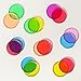 LEARNING ADVANTAGE-7253 Transparent Plastic Counters - Steel-Ringed - Set of 50 - Assorted Colors - Great for Kindergarten, Sensory Play and Light Panels