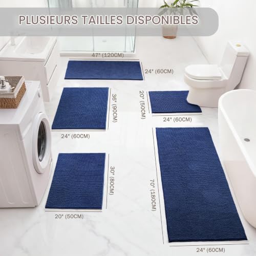Tapis de bain chenille antidérapant – Exclusivo Mezcla