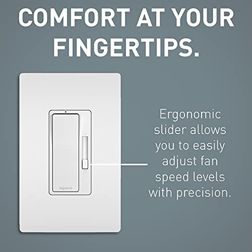 Legrand Radiant 1.6A Fan Speed Control Light Switch, Tri Color, Rhdh163Ptcccv6 #TOP1