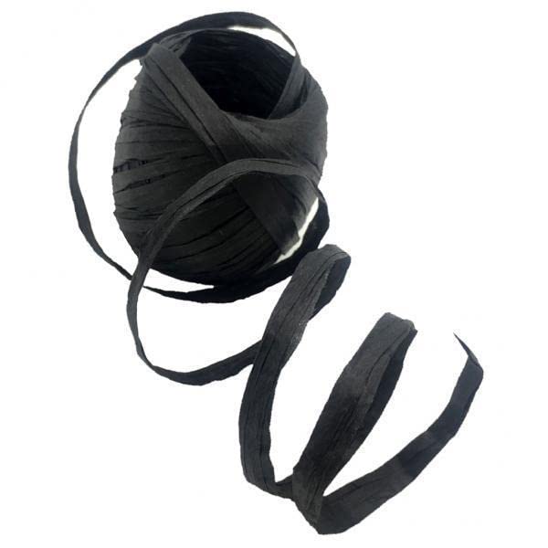 4x20m/Roll Raffia Paper Ribbon Gift Package String Scrapbooking Black-image-14