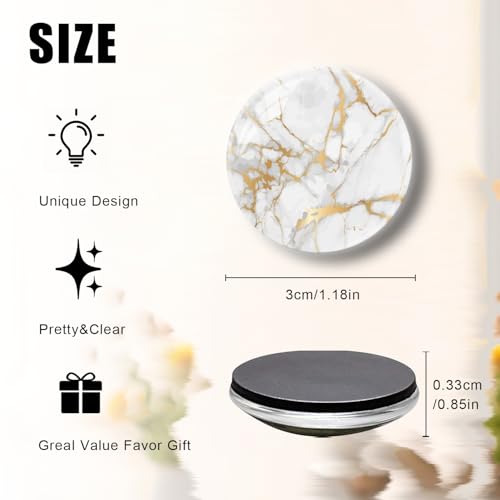 12 Imanes de Vidrio Redondos para Refrigerador 30 mm miniatura 3