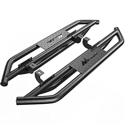 Image of Nilight Running Boards for 2007-2018 Wrangler JK & Unlimited 2 Door, Upgraded Dual Girder System Side Step Slip-Proof Textured Black Heavy Duty Truck Nerf Bars,(No 4 DR & No JL)