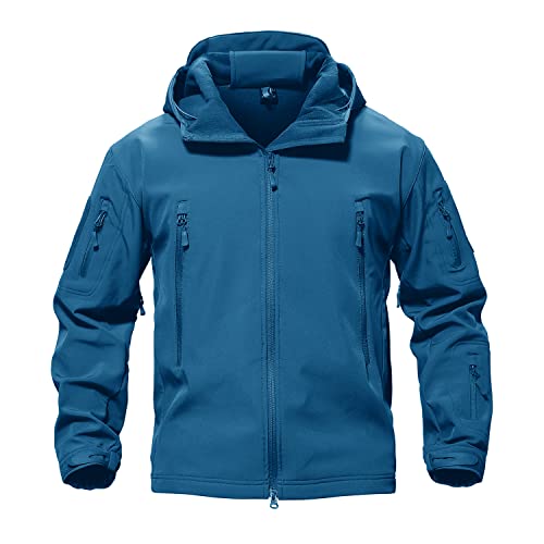 Image of TACVASEN Men's Special Ops Military Tactical Soft Shell Jacket Coat | Waterproof,windproof | Multi-pockets,adjustable hood | Ideal for rain,hiking,snow,ski