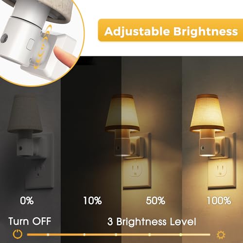 Image of L LOHAS LED Night Lights Plug into Wall, Plug in Night Light Dimmable 100LM
