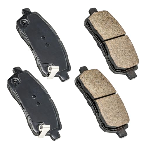 Image of KAX Front Brake Kit Fits Ford Fiesta 2014-2019 1.6L, 2011-2013 | for 2014-2017 1.0T, Drilled and Slotted Brake Rotors Ceramic Brake Pads, Automotive Replacement Brake Kit