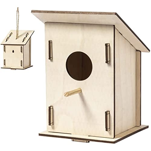 Nichoir - Juego de 2 pájaros para montar - Kit de madera DIY - Nido de pájaro ecológico - Lote de 2 (Style2) Cover