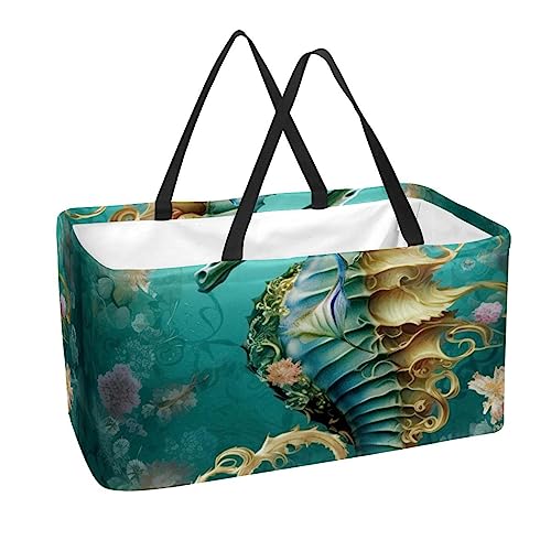 Paniers de rangement hippocampe pliables pour vos courses - 2
