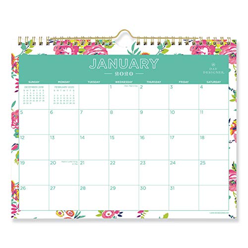 Day Designer for Blue Sky 2020 Monthly Wall Calendar, Twin-Wire Binding, 11