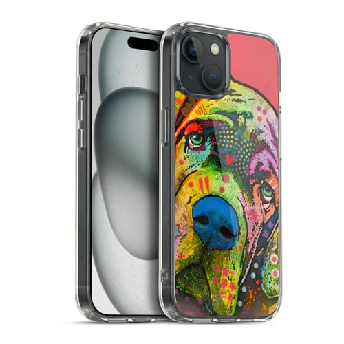 Head Case Designs Officially Licensed Dean Russo Mastiff Dogs Gel Case [Military Grade Protection] Compatible with Apple iPhone 15 Plus and Compatible with MagSafe