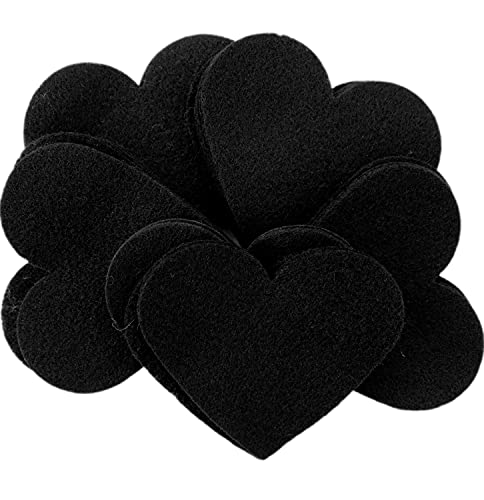 Playfully Ever After 1 inch Felt Hearts 200pc - Black by Playfully Ever After - Used condition - US$7.47