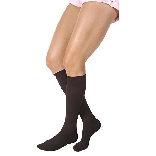 Jobst Relief Knee KNEE HIGH Firm Compression 20-30mmHg Black, 114733 - Classic Black - XL