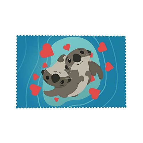 Cute Otters Placemat (4-Piece Set) Insulated Plate Mat 12X18 For Table And Decoration #TOP7