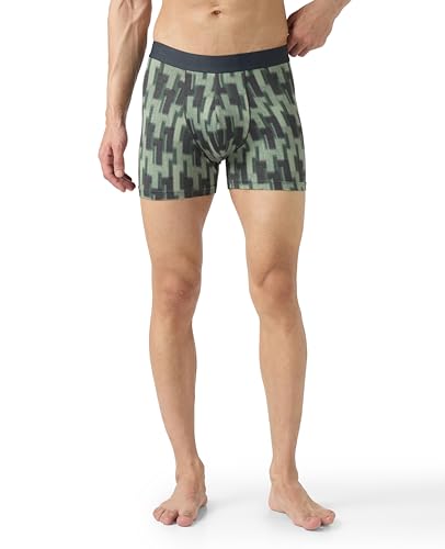 Image of TECHNOSPORT Men's Colorblock Trunks Underwear with ElastoLITE 4 Way Stretch Lightweight Breathable Moisture Wicking Soft Anti Odour Anti Microbial UPF 50+ Comfort Fit Boxer Briefs Innerwear for Men