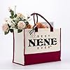 Canvas Bag for Nene, Best Nene Ever, Cotton Canvas Tote Bag, Mother's Day Gift for Nene, Nene Birthday Gift, Womens Weekend Bag, Reusable Grocery Bags for Picnic Shopping Holiday Camping A, Color, M #2