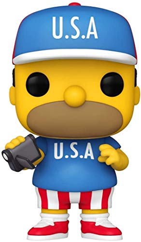 Funko Pop! Animation: The Simpsons-USA Homer Simpson - Figura de Vinilo Coleccionable - Idea de Regalo- Mercancia Oficial - Juguetes para Niños y Adultos - TV Fans - Muñeco para Coleccionistas