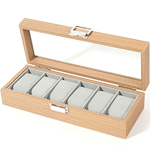 QUEAWOQ Round and Square Leather Zipper Watch Storage Box, Portable Gift Box for Watch Packaging Octopus feet