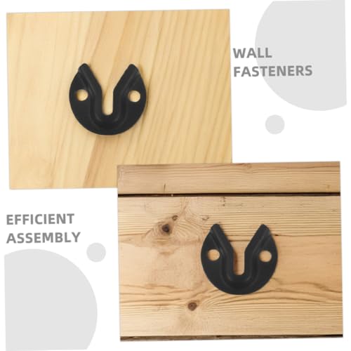 Image of 20pcs Heavy Duty Keyhole Picture Frame Hangers Secure Wall Fasteners for Photos Mirrors Artwork Easy DIY Installation Durable Iron Material Minimalist Design Compatible with