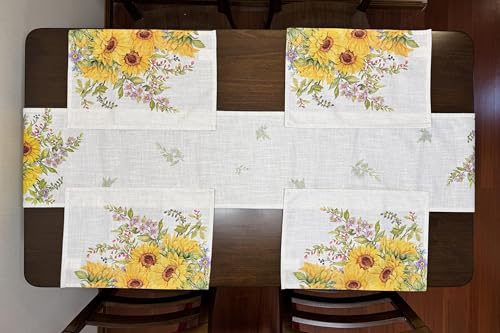 55% Off Sunflower Placemats Set of 4 - Washable & Heat Resistant - Image 5