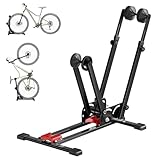 Urban Deco Verstellbarer Fahrradständer, Fahrradständer Boden, Fahrradständer Rennrad,geeignet für Rennräder & Mountainbikes, verstauen