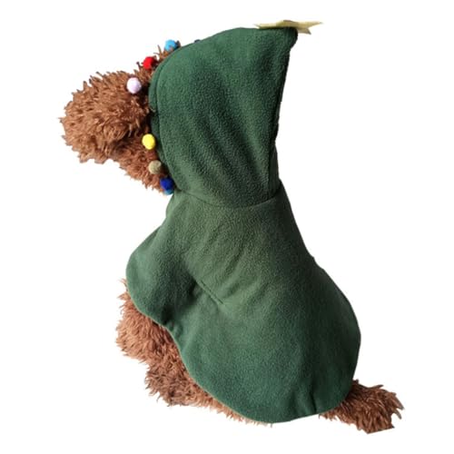 Disfraz navideño para perro Beaupretty tamaño M verde miniatura 6