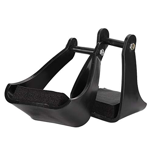 English Stirrups, Stirrups For Saddle Horse Stirrups Horse Riding Safety Saddle Trail Black Cushioned Foam Foot Pad POM Plastic Horse Riding Stirrups For Equestrian Enthusiasts