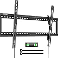 monTEK Heavy Duty TV Wall Mount Tilting Low Profile TV Bracket for 37-86 Inch Flat Screen Curved TVs, Anti-Glare Tilt TV Mount Fits 16"/18"/24" Studs, Max VESA 600x400mm, Holds up to 165 lbs
