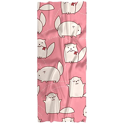 Écharpe légère femme contre les courants d'air, motif mignon de hamster et souris colorée