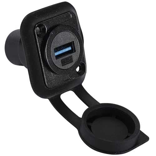 Greluma 1 pièce USB 3.0 d Series coupleur de Montage sur Panneau Via connecteur | USB a Adaptateur de connecteur Femelle à Femelle avec Capuchon Anti - poussière