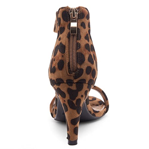 Herstyle RROSE Women's Chunky Low Heels Open Toe Ankle Strap Heeled Sandals with Back Zipper Dressy Pumps Shoes for Wedding Prom Party Office4