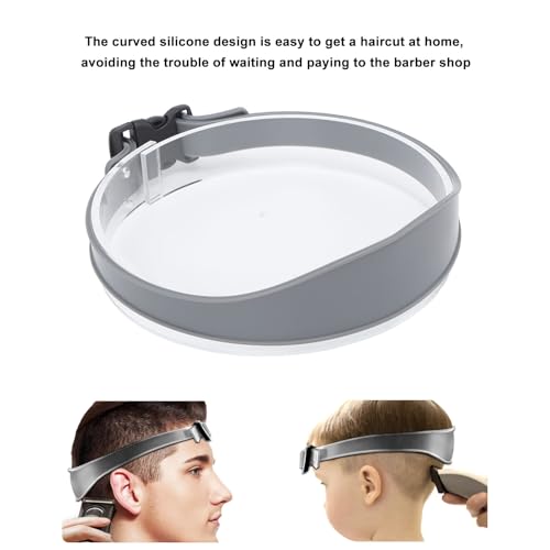 Modelo de Corte de Cabelo para Homens, Corte de Cabelo, Silicone Degion Curvo Respirável, Guia de Co