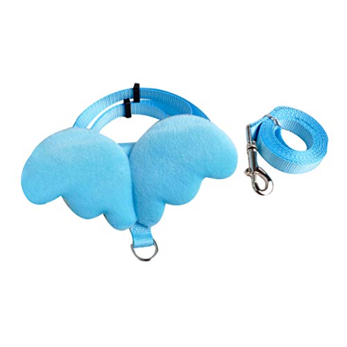 Balacoo Small Animal Harness Safety Walking Vest and Leash Set - Adorable Angel Wings Design Adjustable Leashes Comfort…