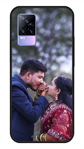 Image of NDCOM for Customised Vivo Y73 Back Cover | Stylish Phone Case Vivo Y73 | DIY Personalised Photo Design | Customized Gift Custom Text Name Printed Glass Case