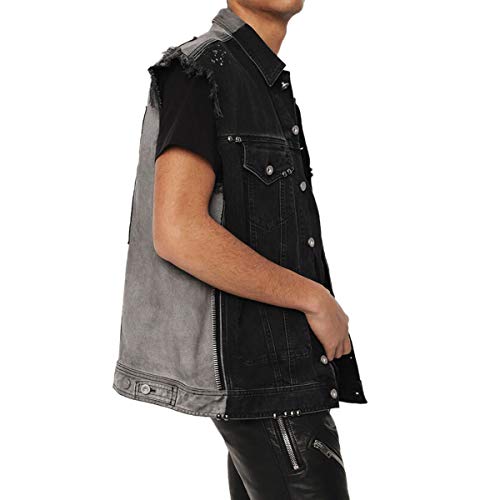 Diesel D-Vinny-B top chaqueta vaquera chaleco sin mangas mujer hombre denim azul