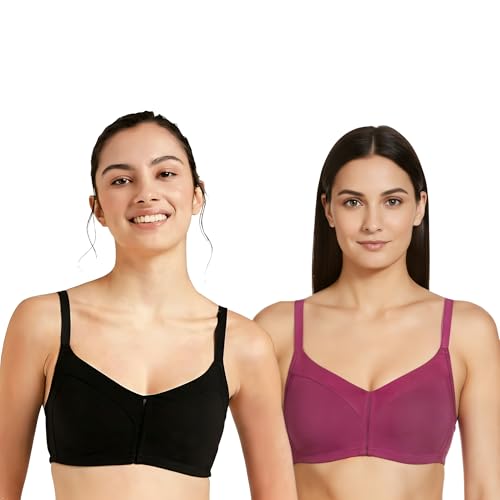 Image of Amazon Brand - Symbol Women's Cotton Stretch Non Padded Wire Free Full Coverage Minimizer Bra