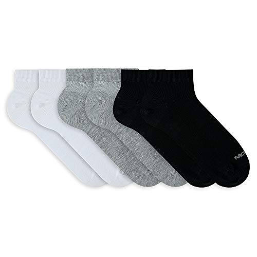 Kit 6 Pares Meia Sapatilha, Mash, Masculino, Branco/Branco0/Cinza Mescla/Cinza Mescla/Preto/Preto, 3