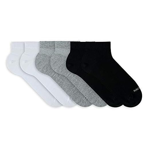 Kit 6 Pares Meia Sapatilha, Mash, Masculino, Branco/Branco0/Cinza Mescla/Cinza Mescla/Preto/Preto, 39-44