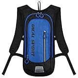 Outplea Ultraleicht Fahrradrucksack Damen Herren, 10L Klein Mountainbike Rucksack MTB, Wanderucksack für Radfahren Skifahren Laufen, Blau
